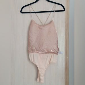 Leith Satin Bodysuit.